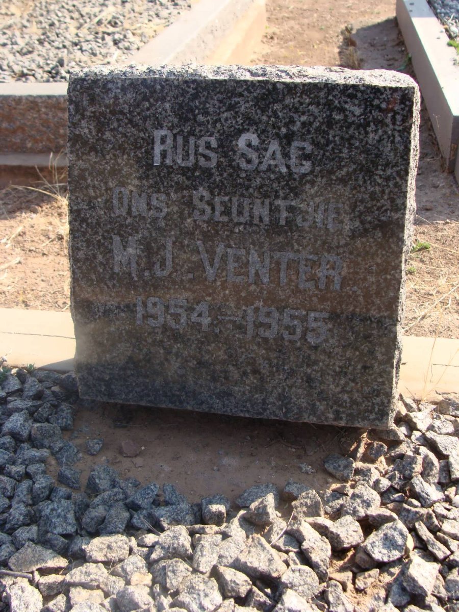 VENTER M.J. 1954-1955