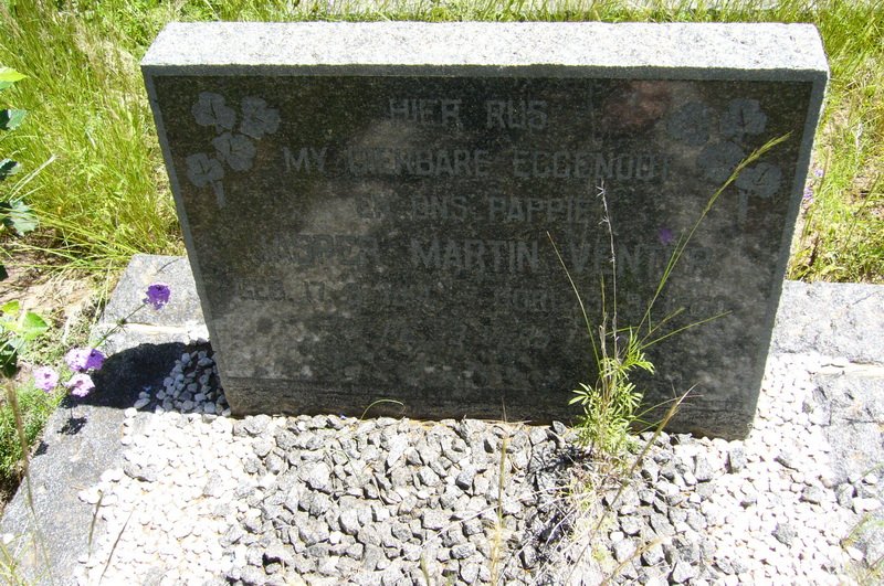 VENTER Jasper Martin  1914-1960