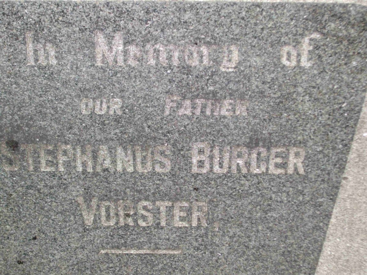 VORSTER Stephanus Burger