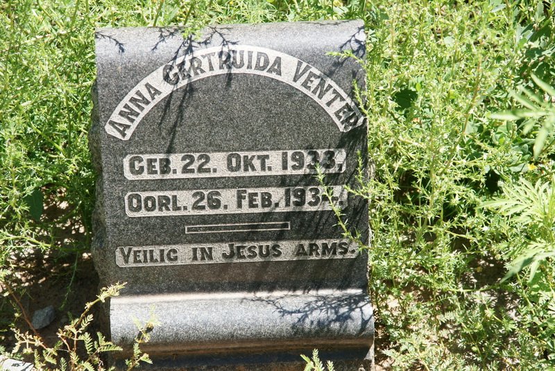VENTER Anna Gertruida 1933-1934