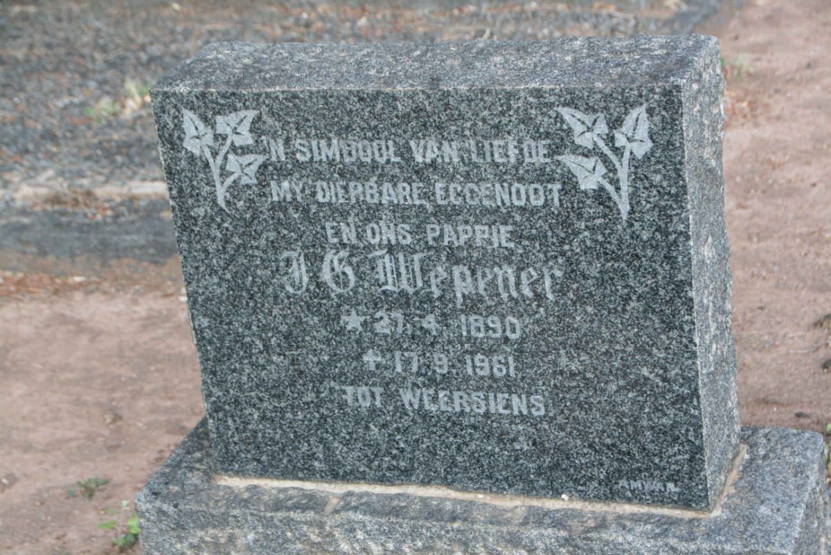 WEPENER J.G. 1890-1961