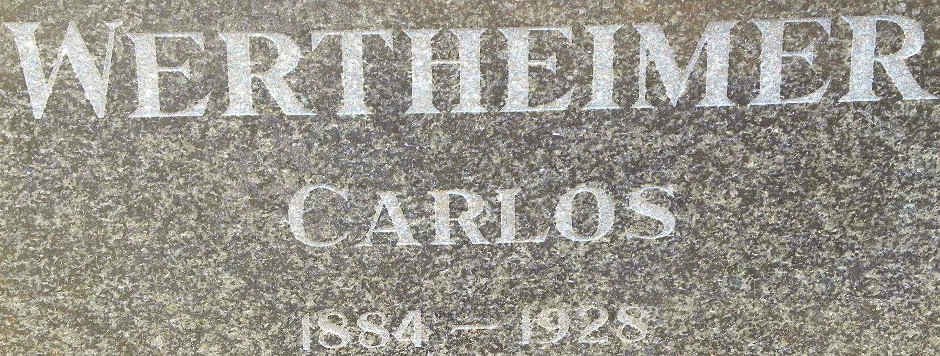WERTHEIMER Carlos 1884-1928