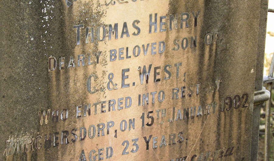 WEST Thomas Henry -1902