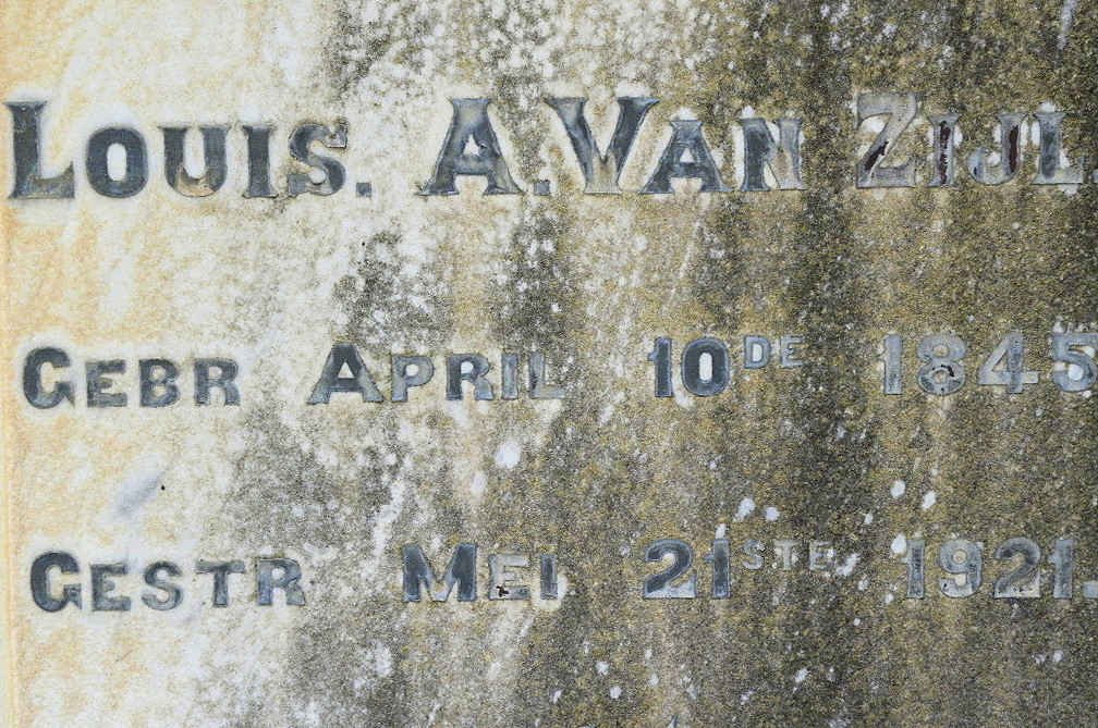 ZIJL Louis A., van 1845-1921