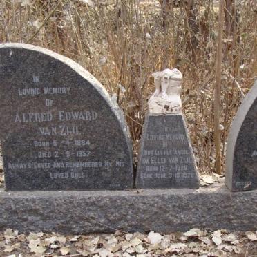 ZIJL Alfred Edward, van 1884-1957 &amp; Bessie Ellan 1890-1966 :: VAN ZIJL Ida Ellen 1928-1928