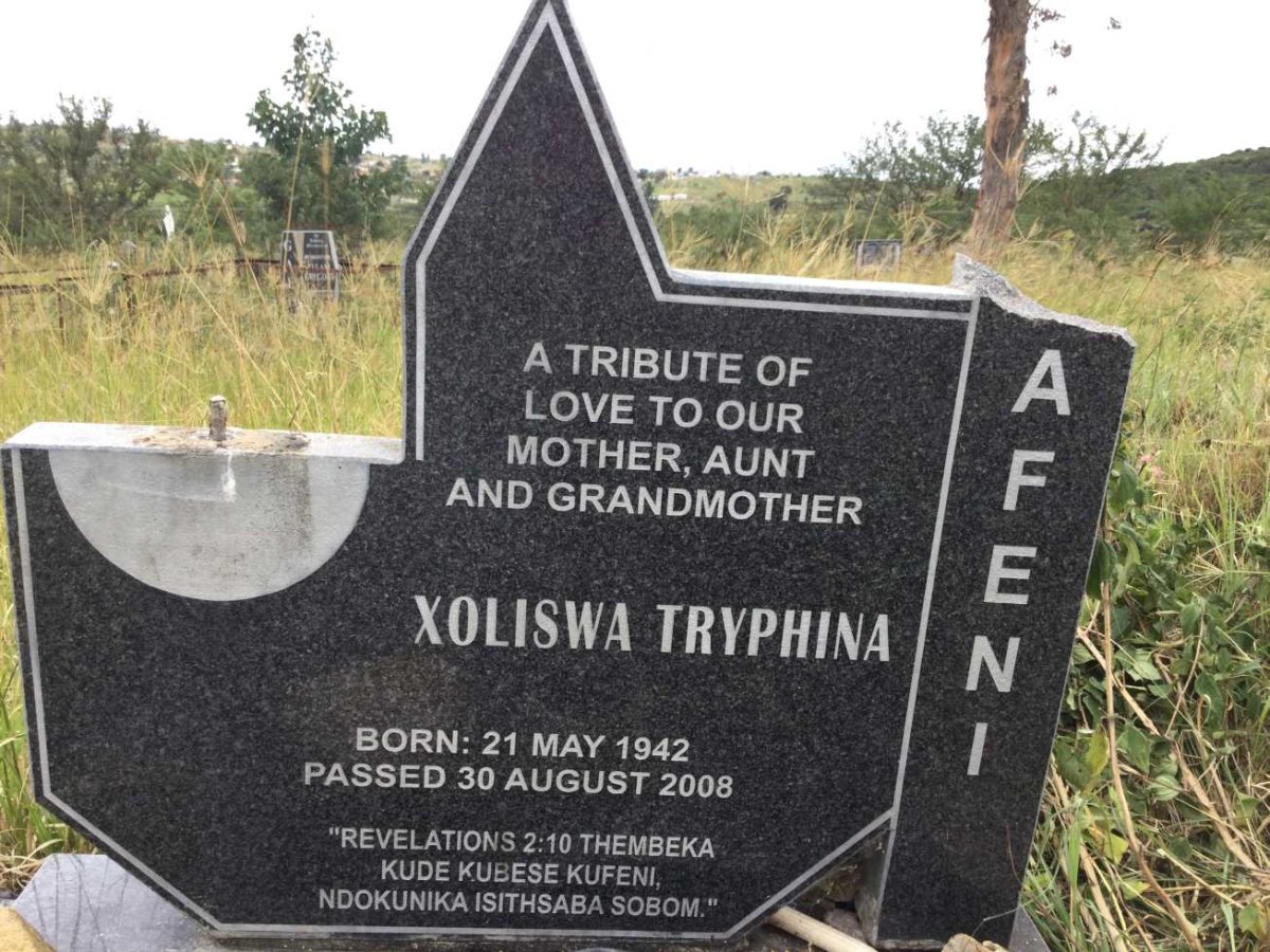 AFENI Xoliswa Tryphina 1942-2008