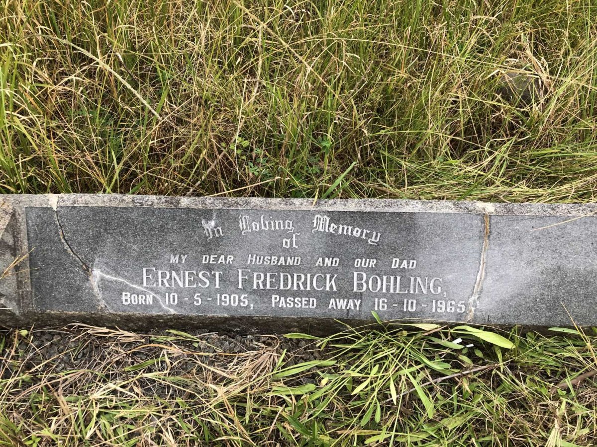 BOHLING Ernest Fredrick 1905-1965