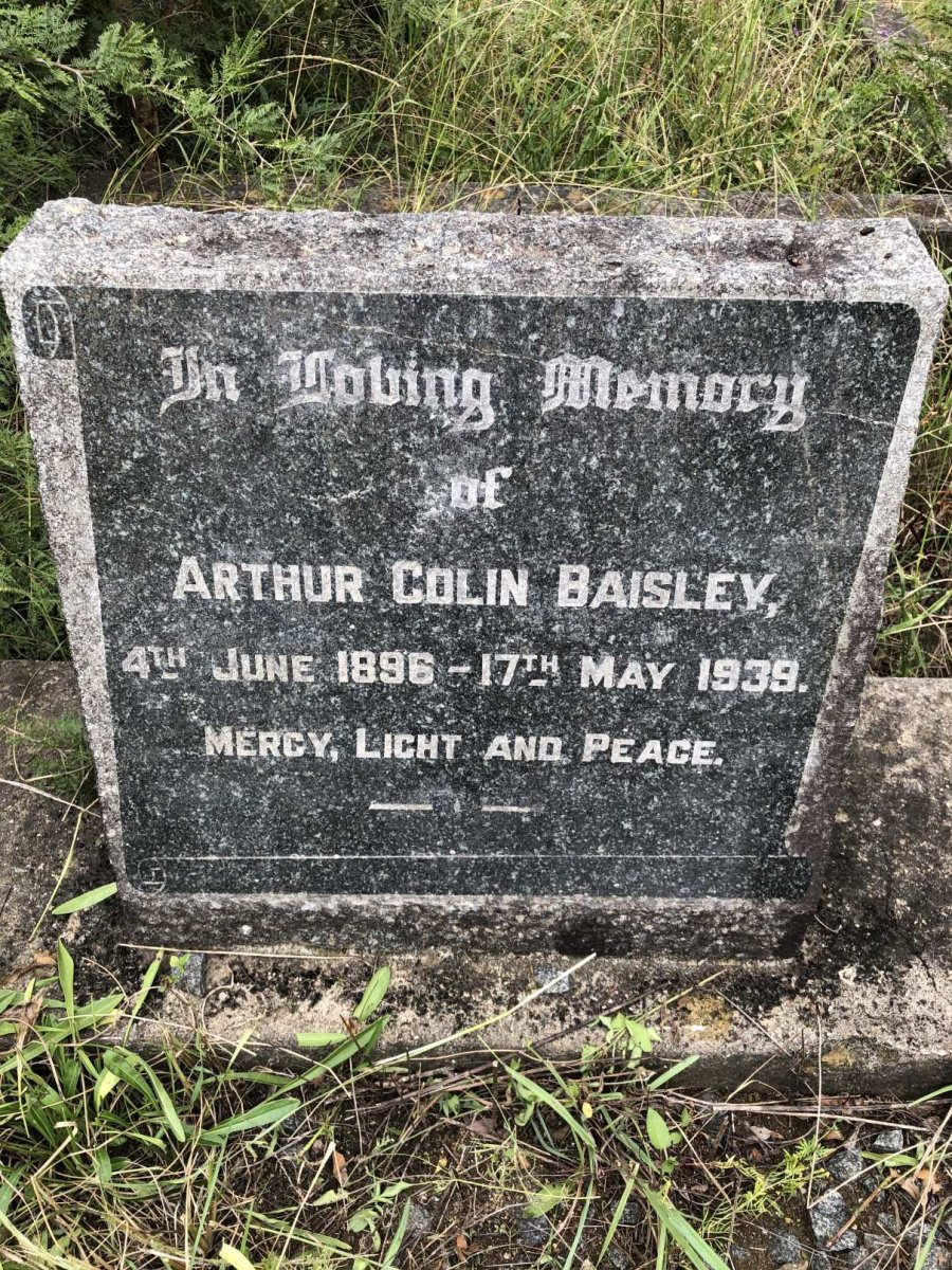 BAISLEY Arthur Colin 1896-1939
