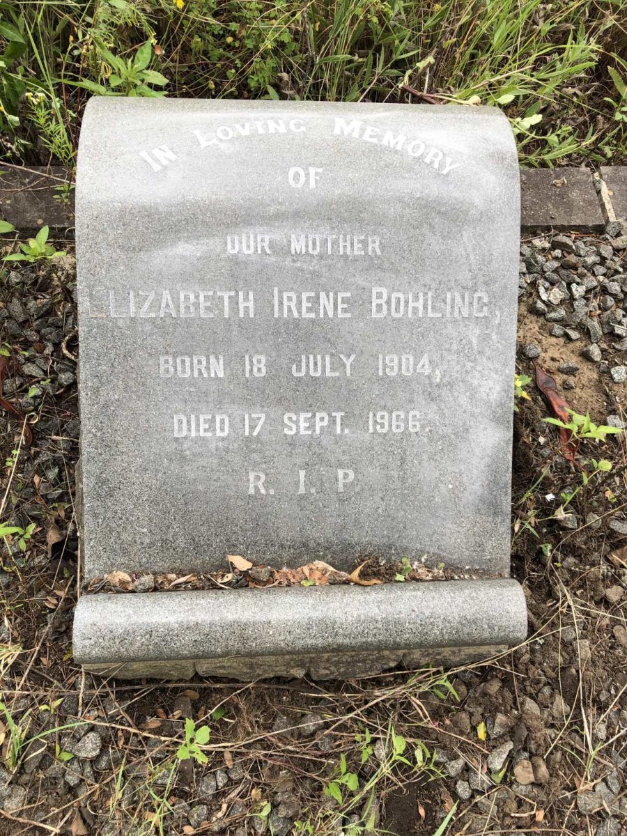 BOHLING Elizabeth Irene 1904-1966