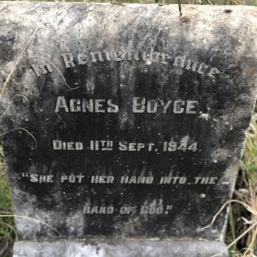 BOYCE Agnes -1944