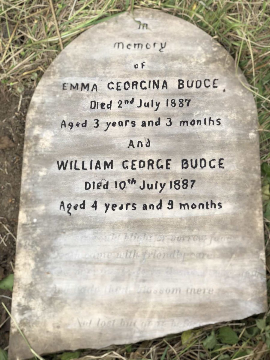 BUDGE Emma Georgina -1887 :: BUDGE William George -1887