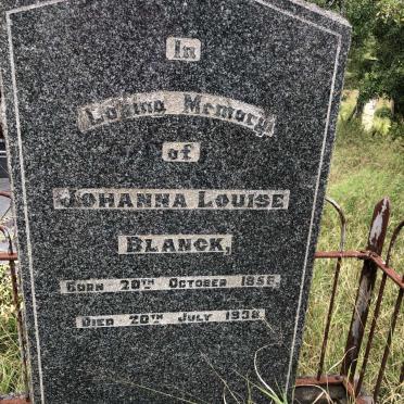 BLANCK Johanna Louise 1856-1938