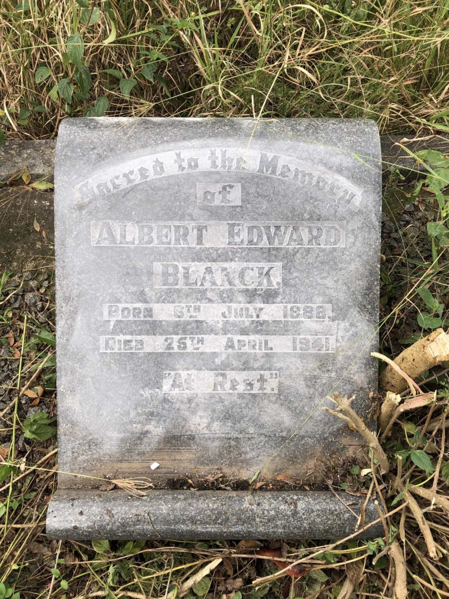 BLANCK Albert Edward 1888-1941