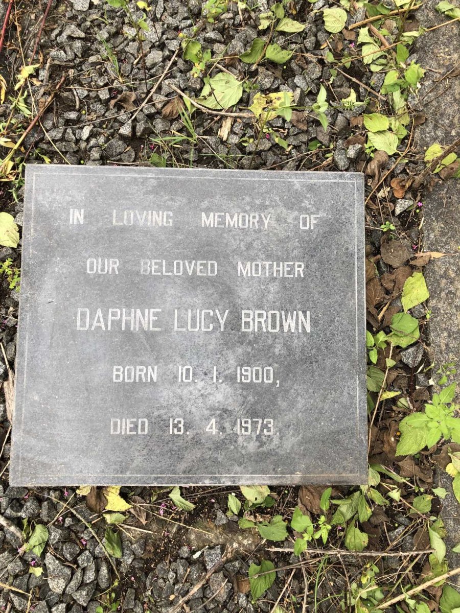 BROWN Daphne Lucy 1900-1973