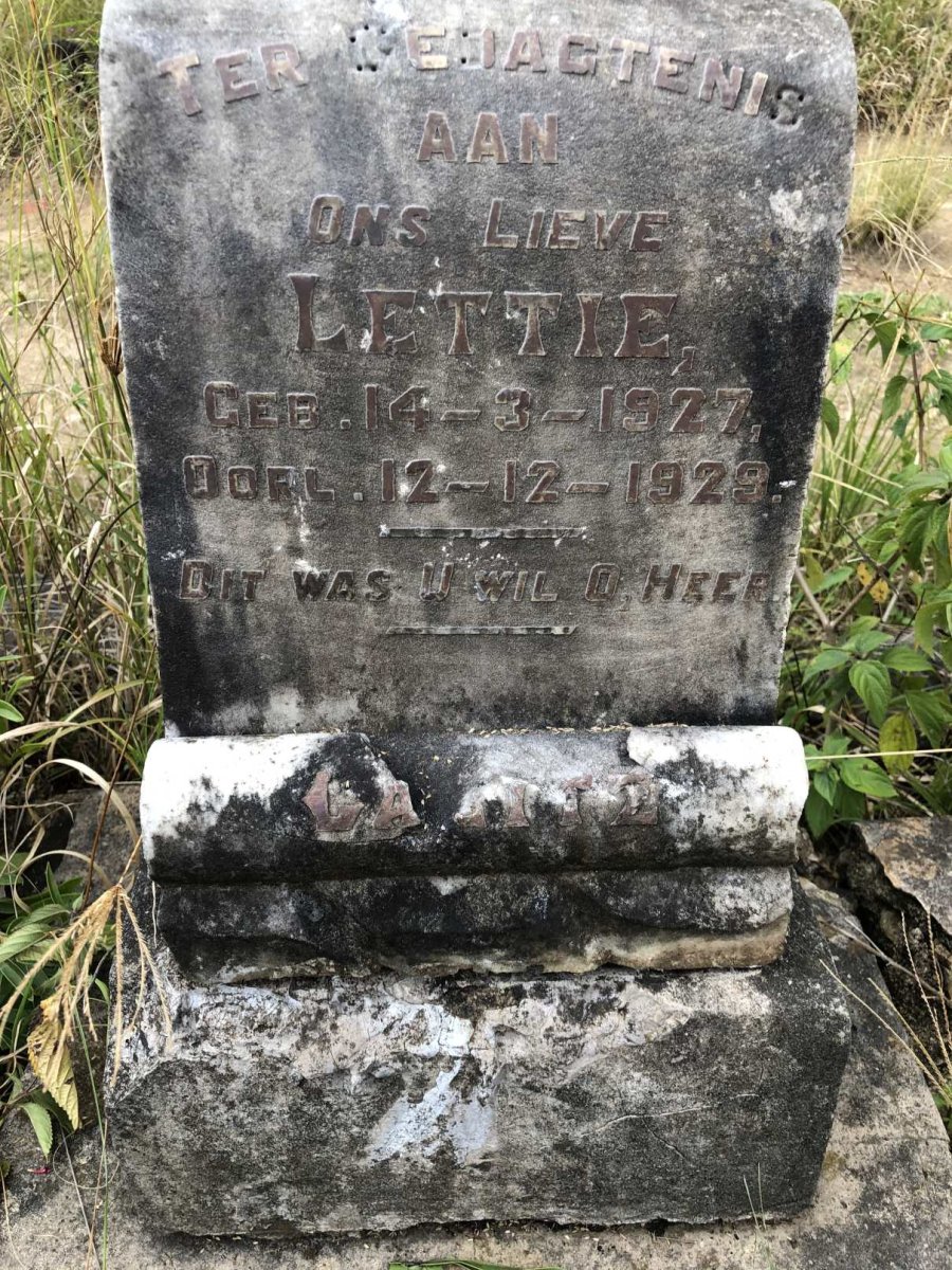 CALITZ Lettie 1927-1929