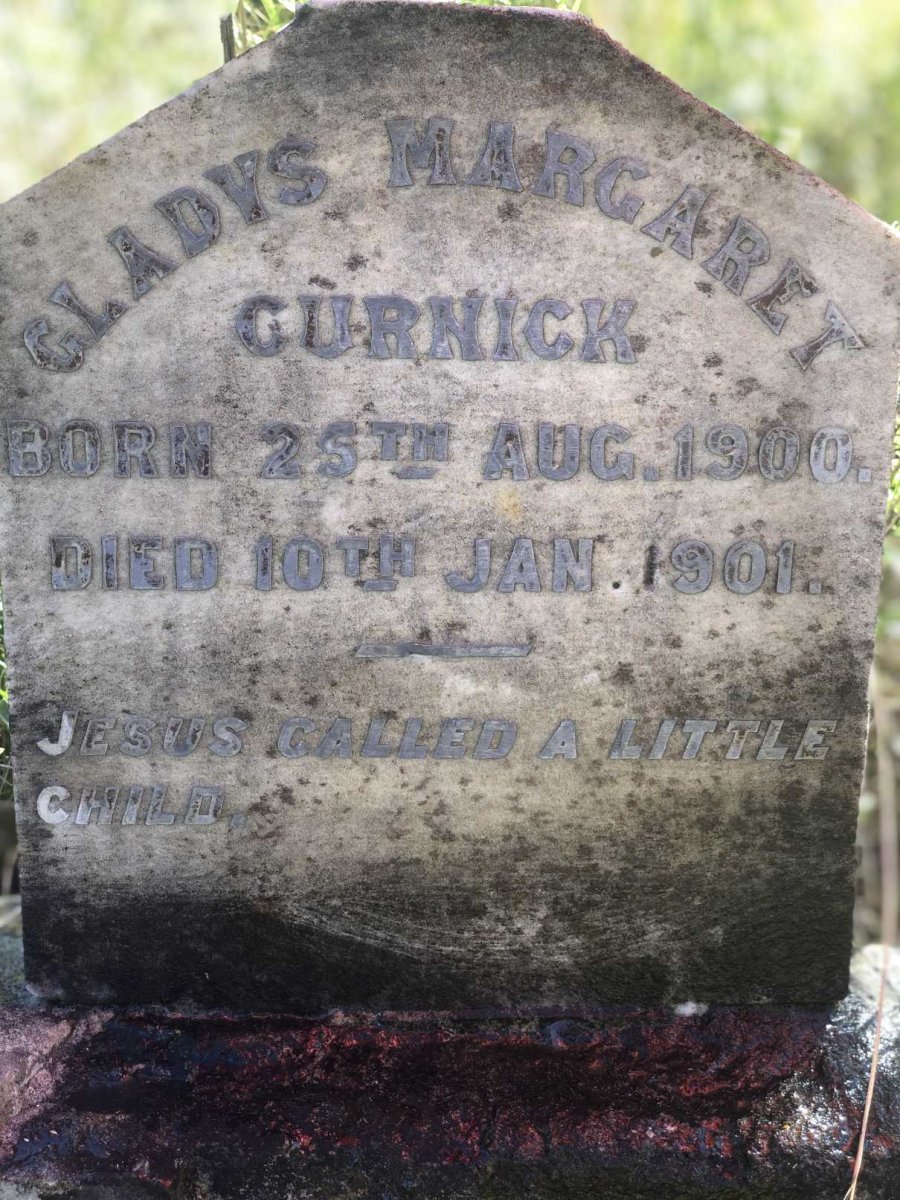 CURNICK Gladys Margaret 1900-1901