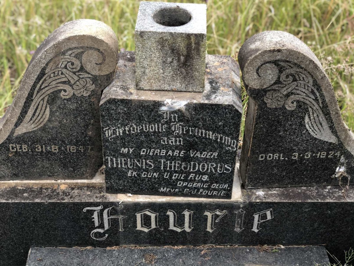 FOURIE Theunis Theodorus 1847-1924