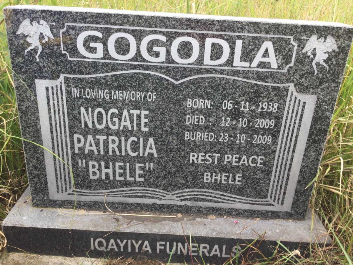 GOGODLA Nogate Patricia 1938-2009