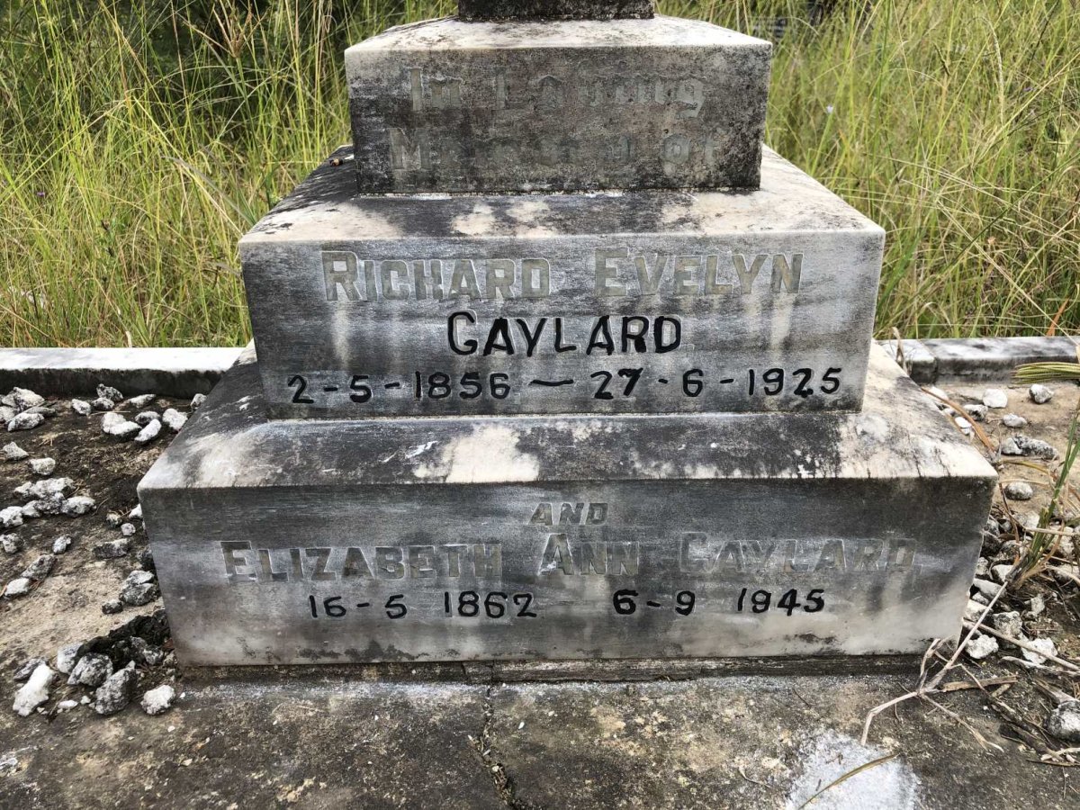 GAYLARD Richard Evelyn 1856-1925 &amp; Elizabeth Anne 1862-1945