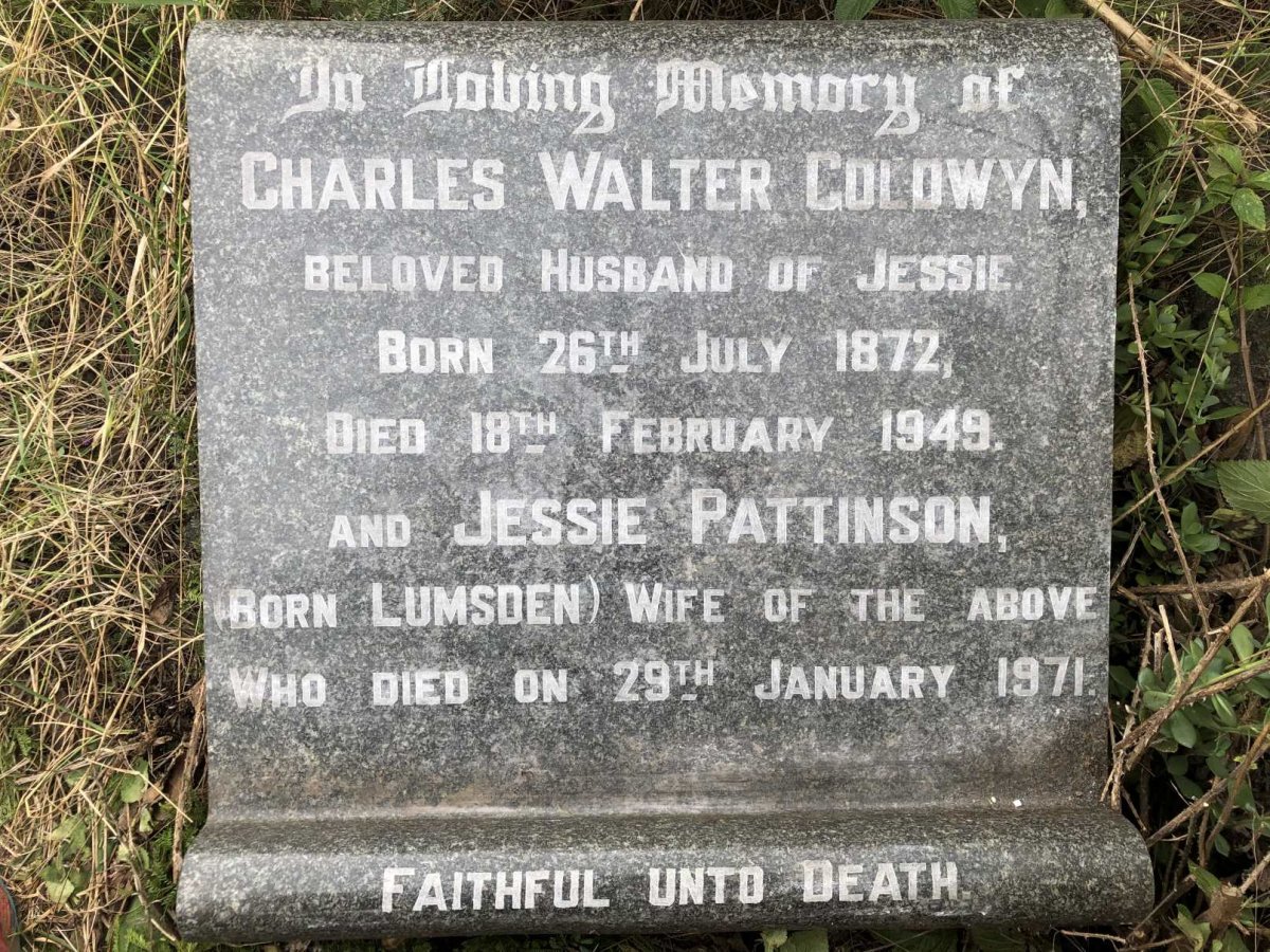 GOLDWYN Charles Walter 1872-1949 &amp; Jessie Pattinson LUMSDEN -1971