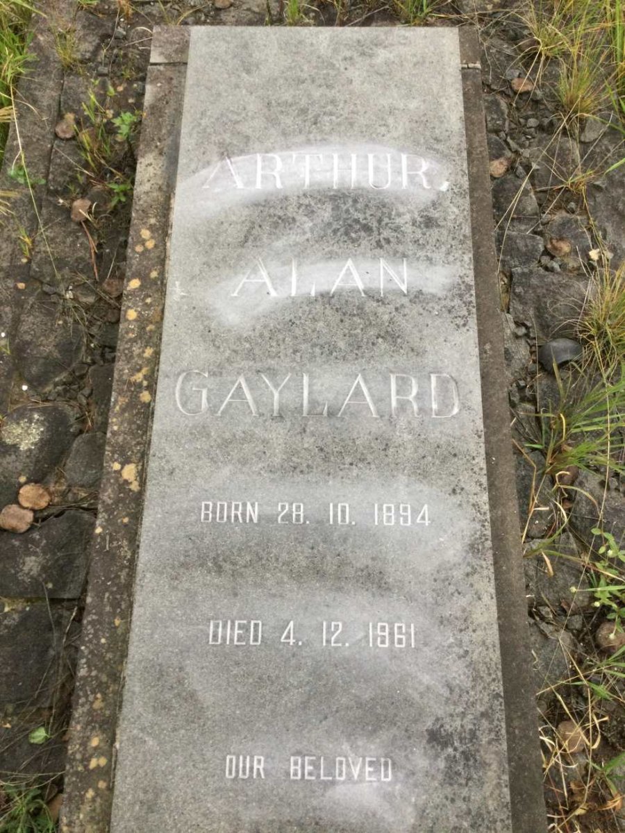 GAYLARD Arthur Alan 1894-1961