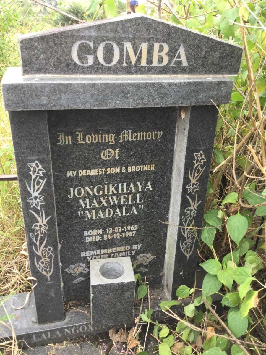 GOMBA Jongikhaya Maxwell 1965-1987