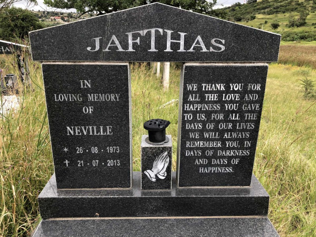 JAFTHAS Neville 1973-2013