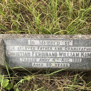 KUMM Christian Ferdinand William -1961