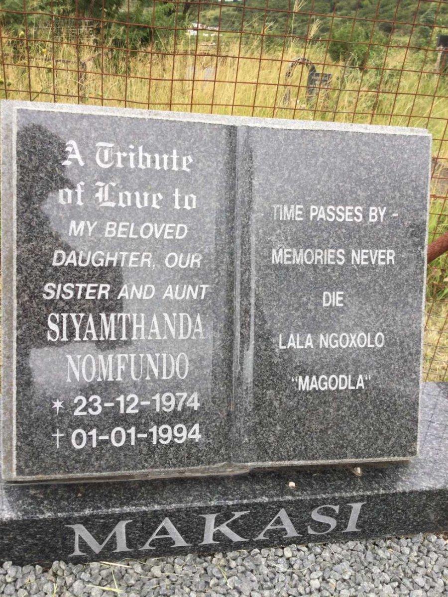 MAKASI Siyamthanda Nomfundo 1974-1994