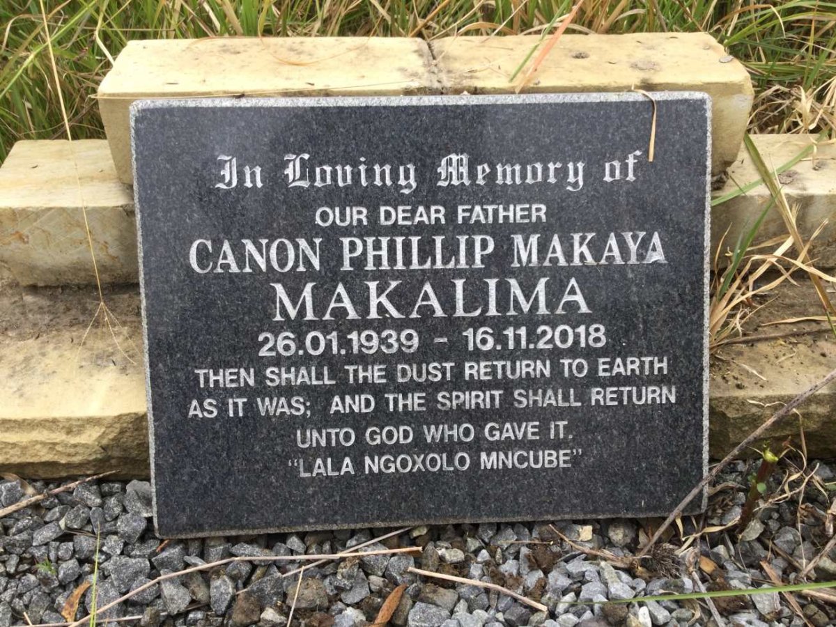 MAKALIMA Canon Phillip Makaya 1939-2018