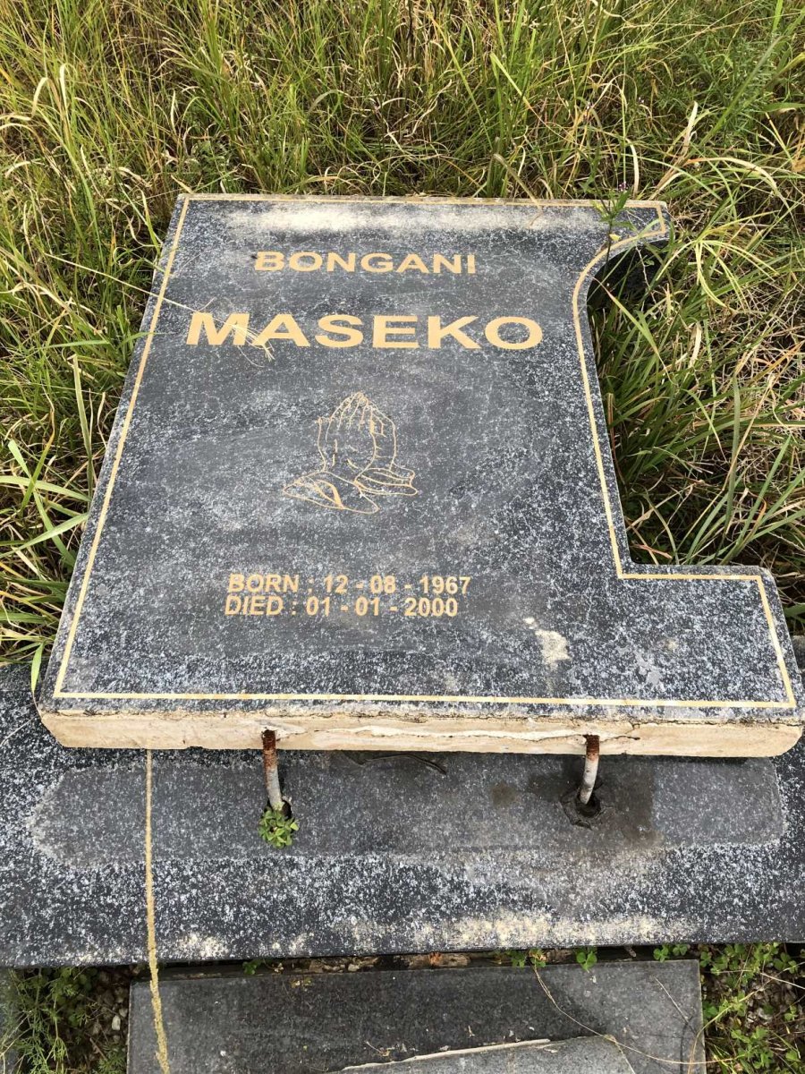 MASEKO Bongani 1967-2000