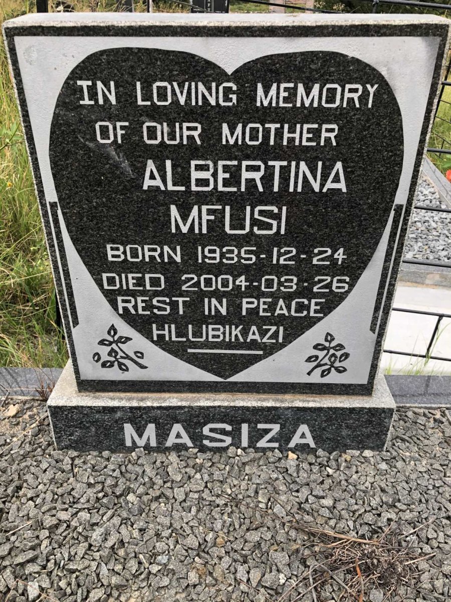 MASIZA Albertina Mfusi 1935-2004