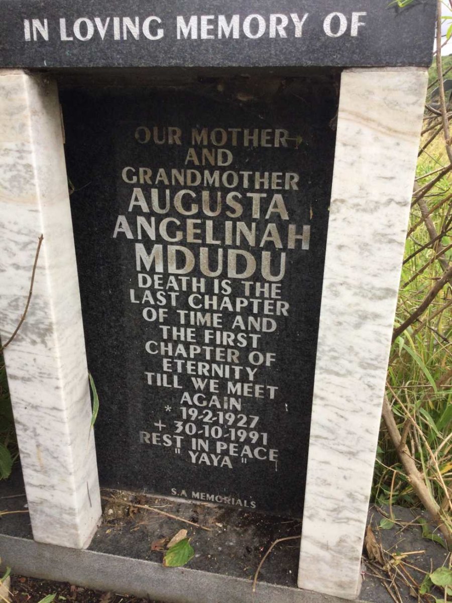 MDUDU Augusta Angelinah 1927-1991