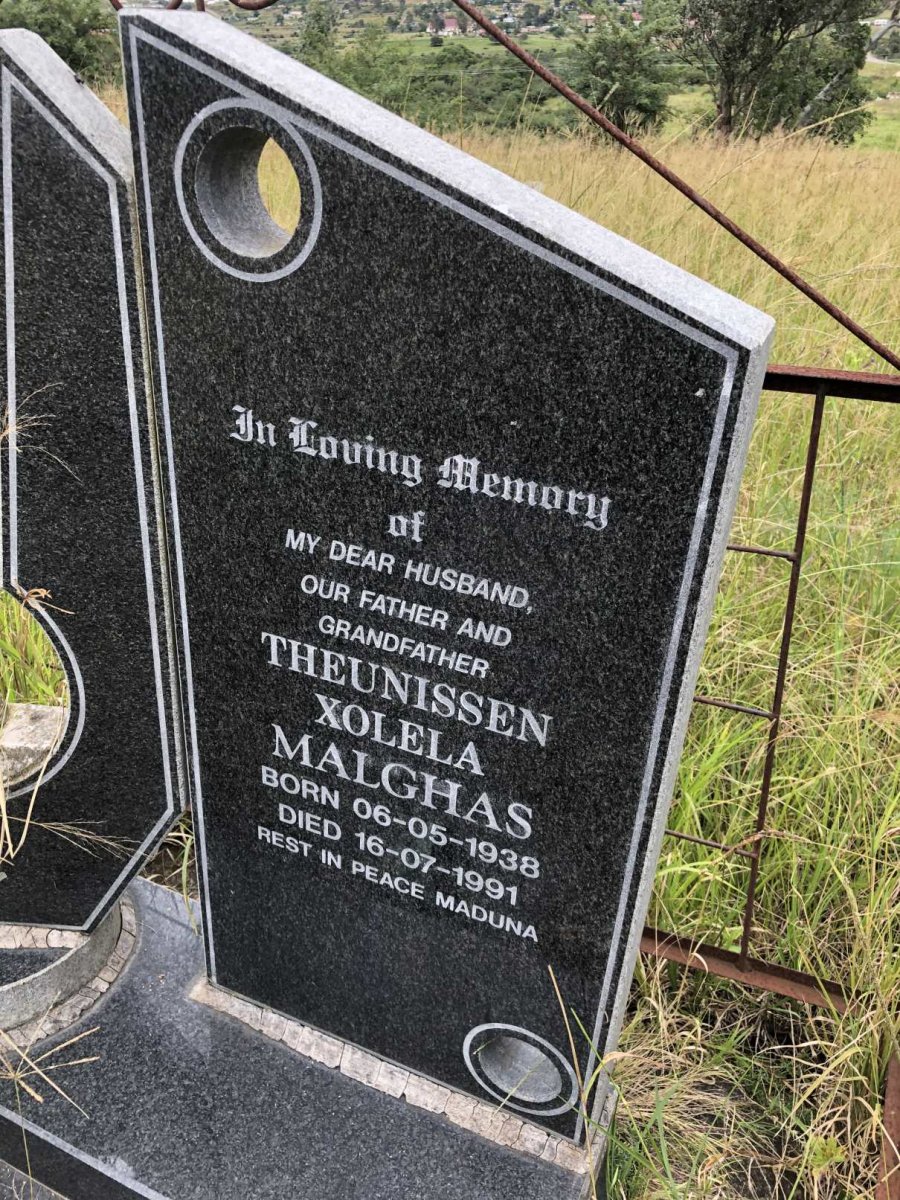 MALGHAS Theunissen Xolela 1938-1991