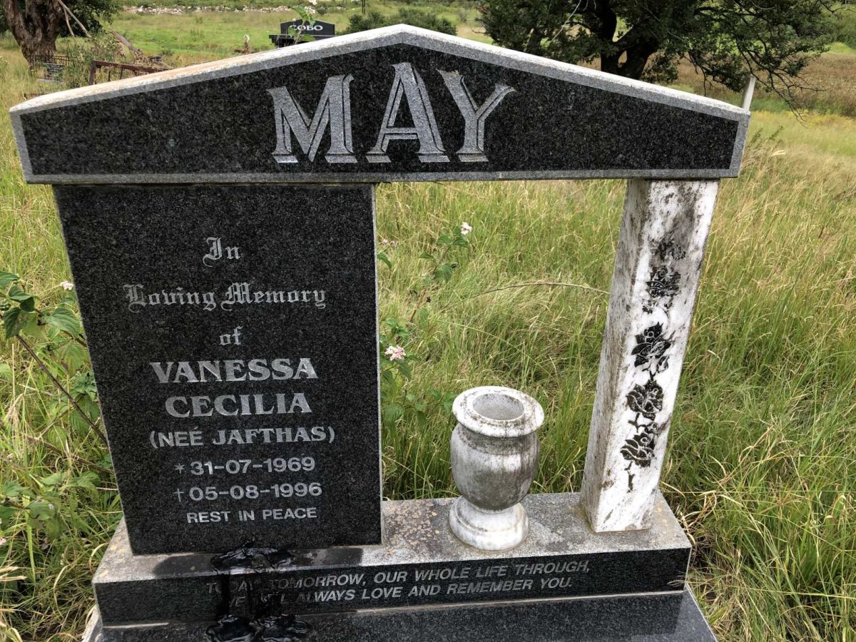 MAY Vanessa Cecilia nee JAFTHAS 1969-1996
