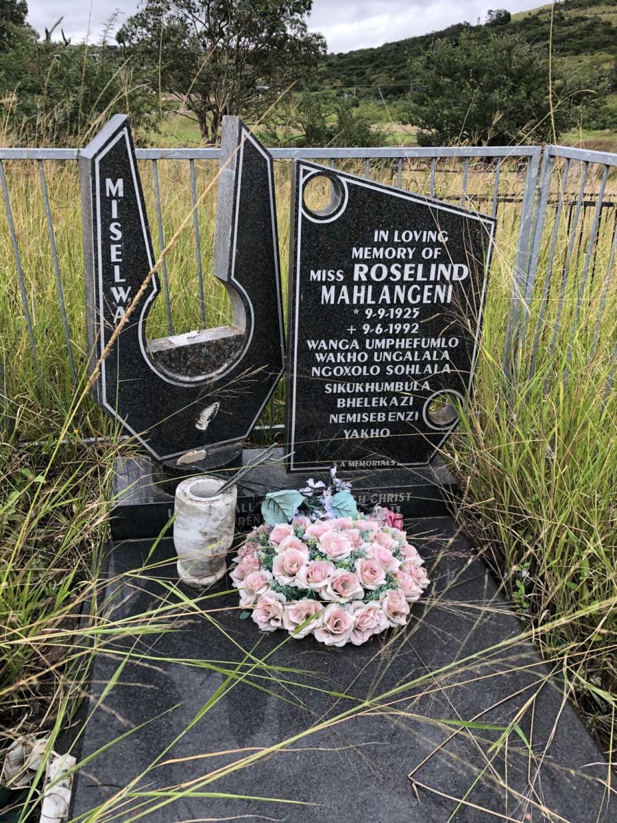 MAHLANGENI Roselind 1925-1992