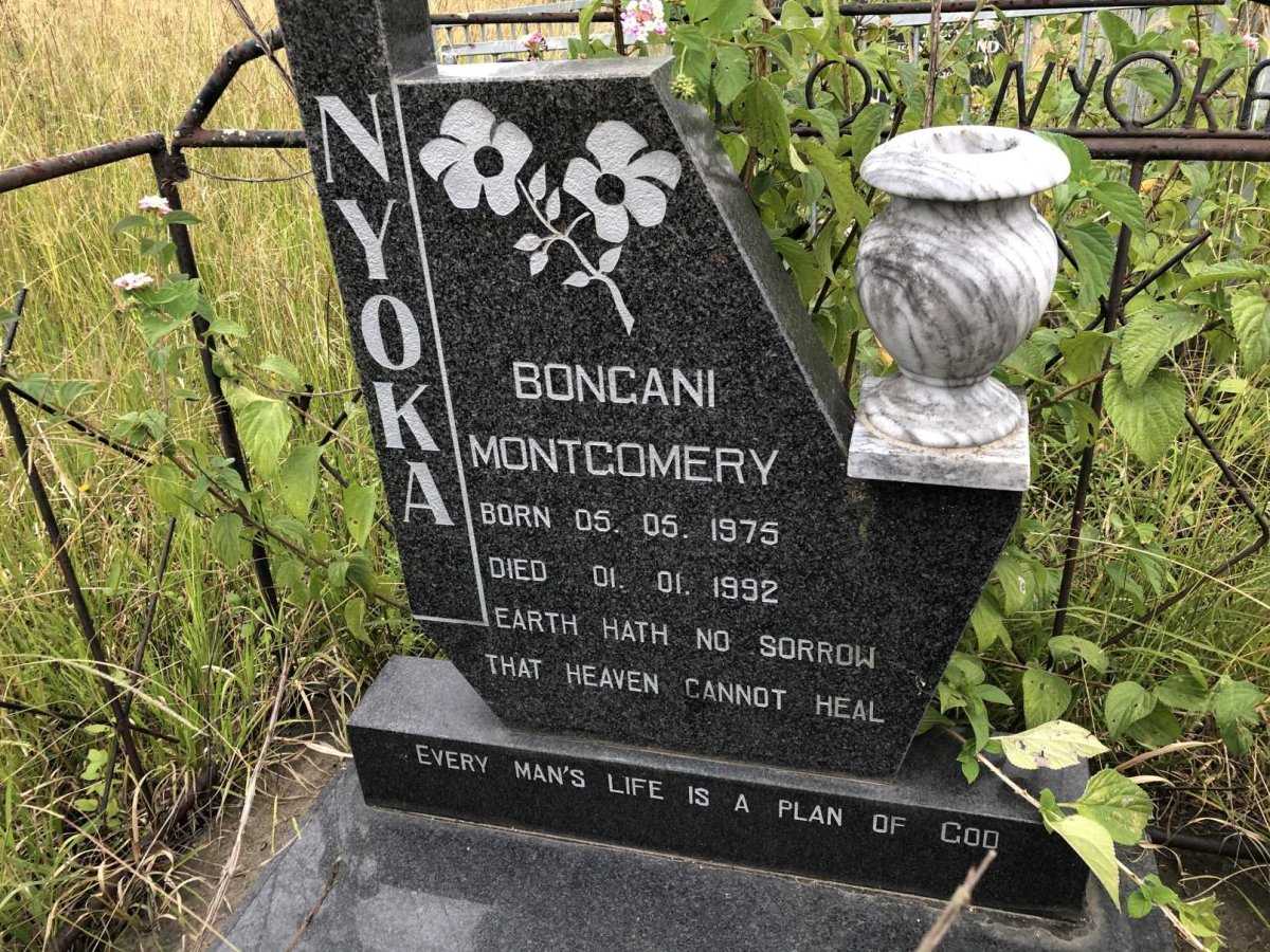 NYOKA Bongani Montgomery 1975-1992
