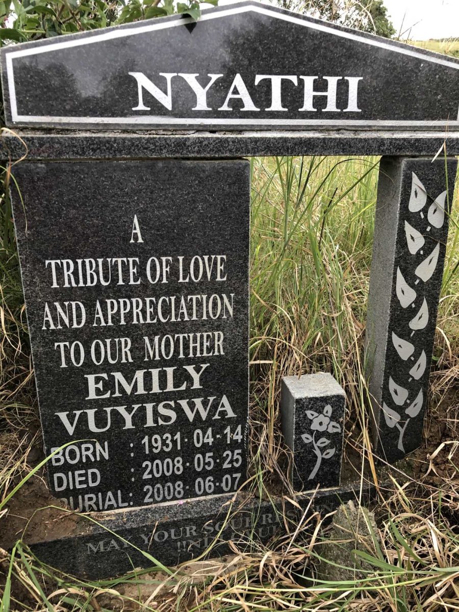NYATHI Emily Vuyiswa 1931-2008