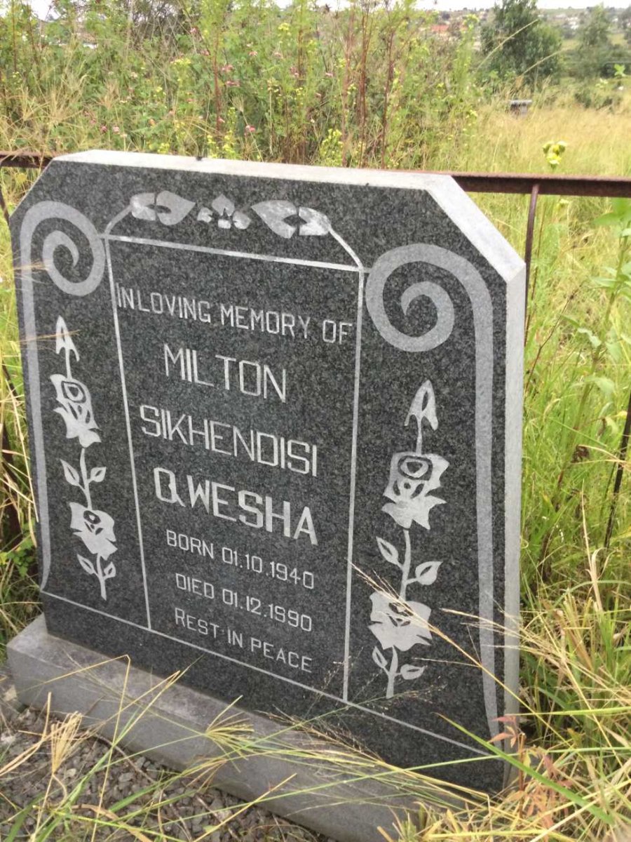QWESHA Milton Sikhendisi 1940-1990