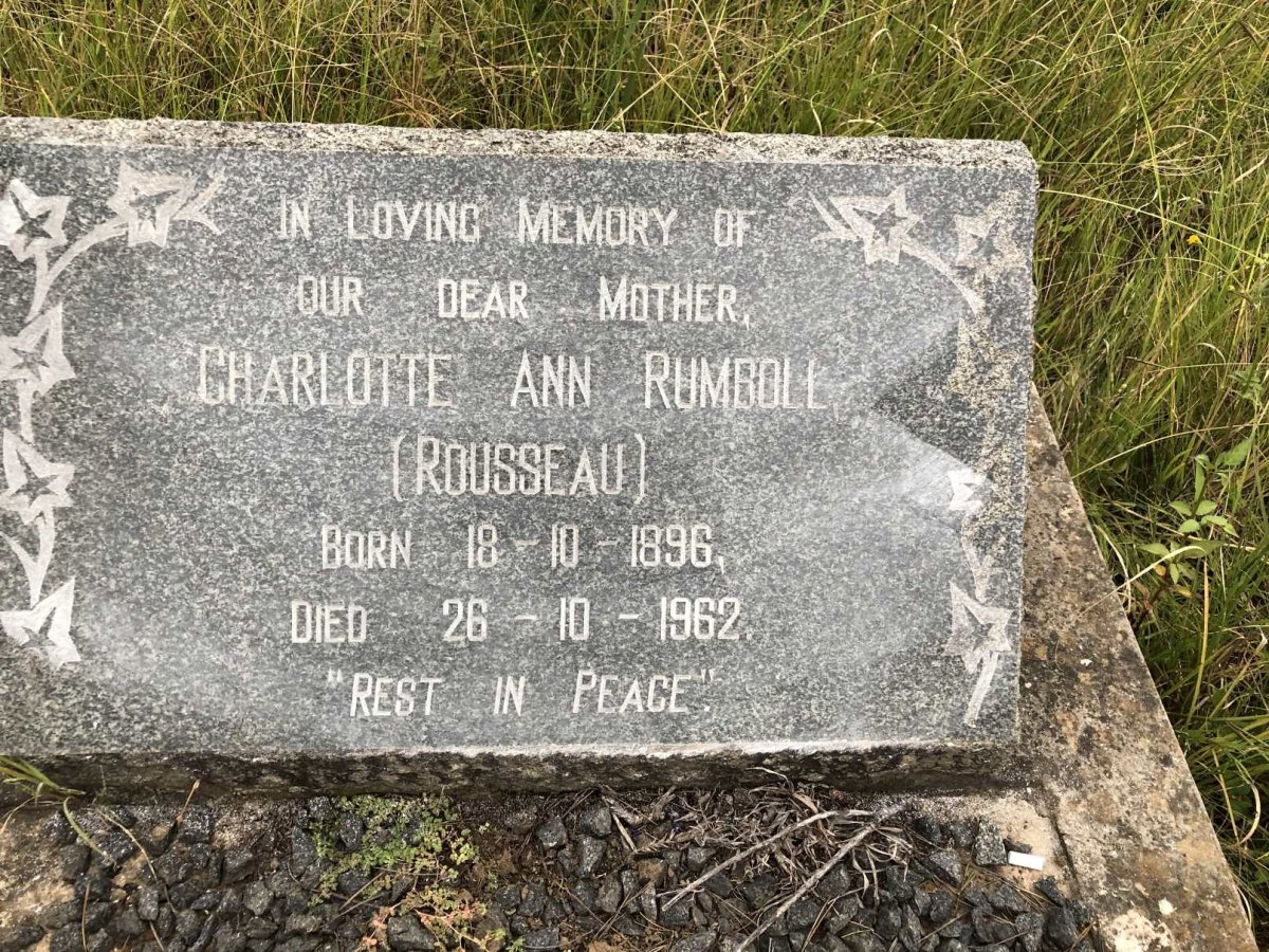RUMBOLL Charlotte Ann nee ROUSSEAU 1896-1962