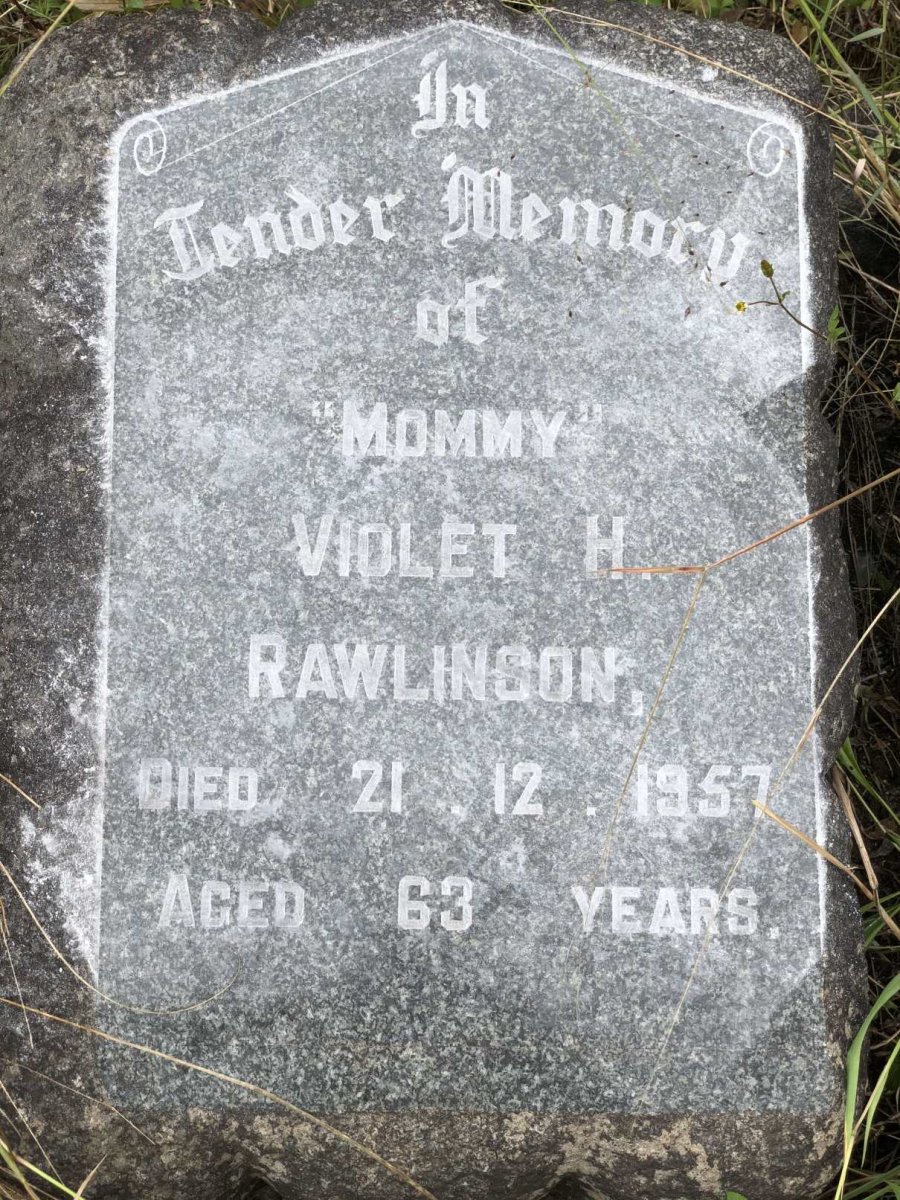 RAWLINSON Violet H. -1957