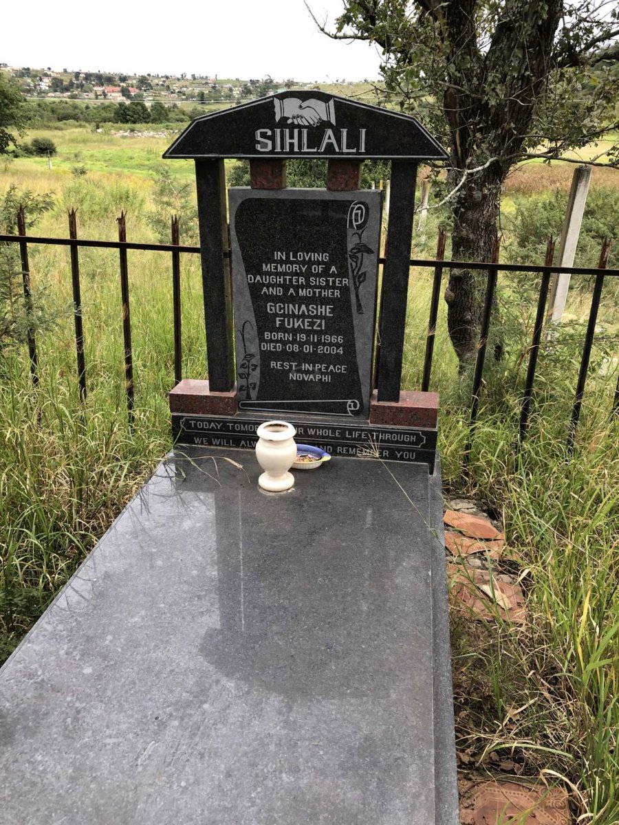 SIHLALI Gcinashe Fukezi 1966-2004