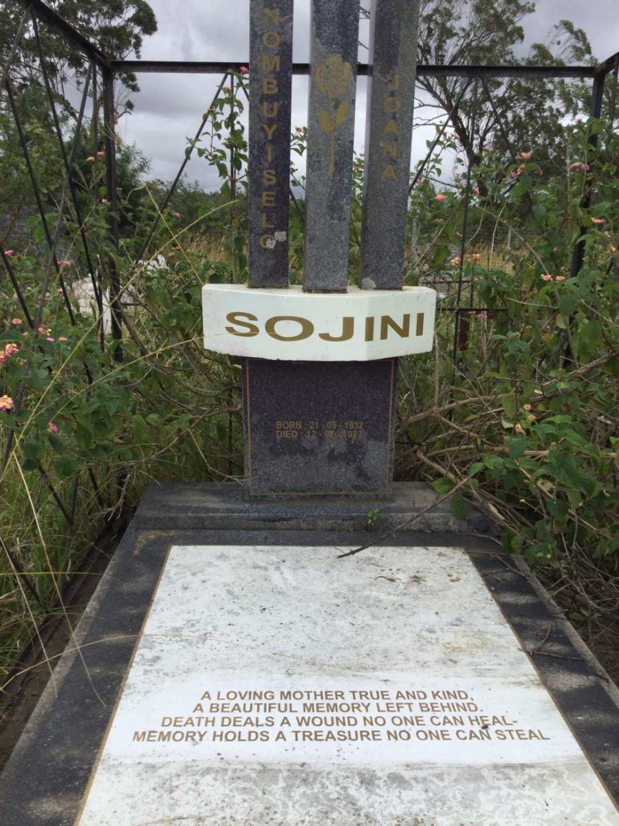 SOJINI Nombuyiselo Joana 1932-1987