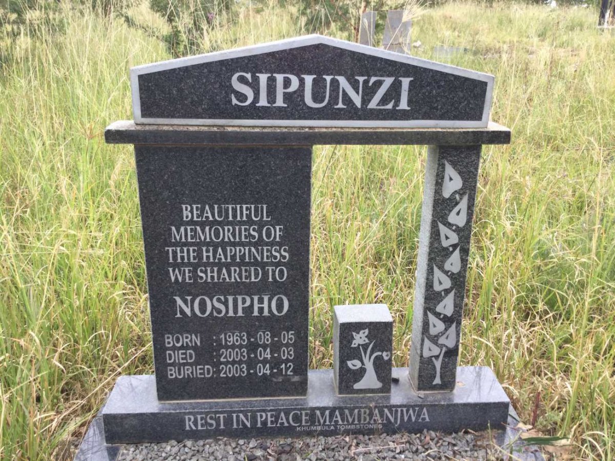 SIPUNZI Nosipho 1963-2003