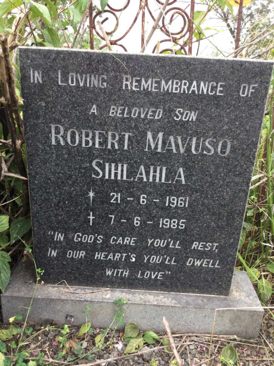 SIHLAHLA Robert Mavuso 1961-1985