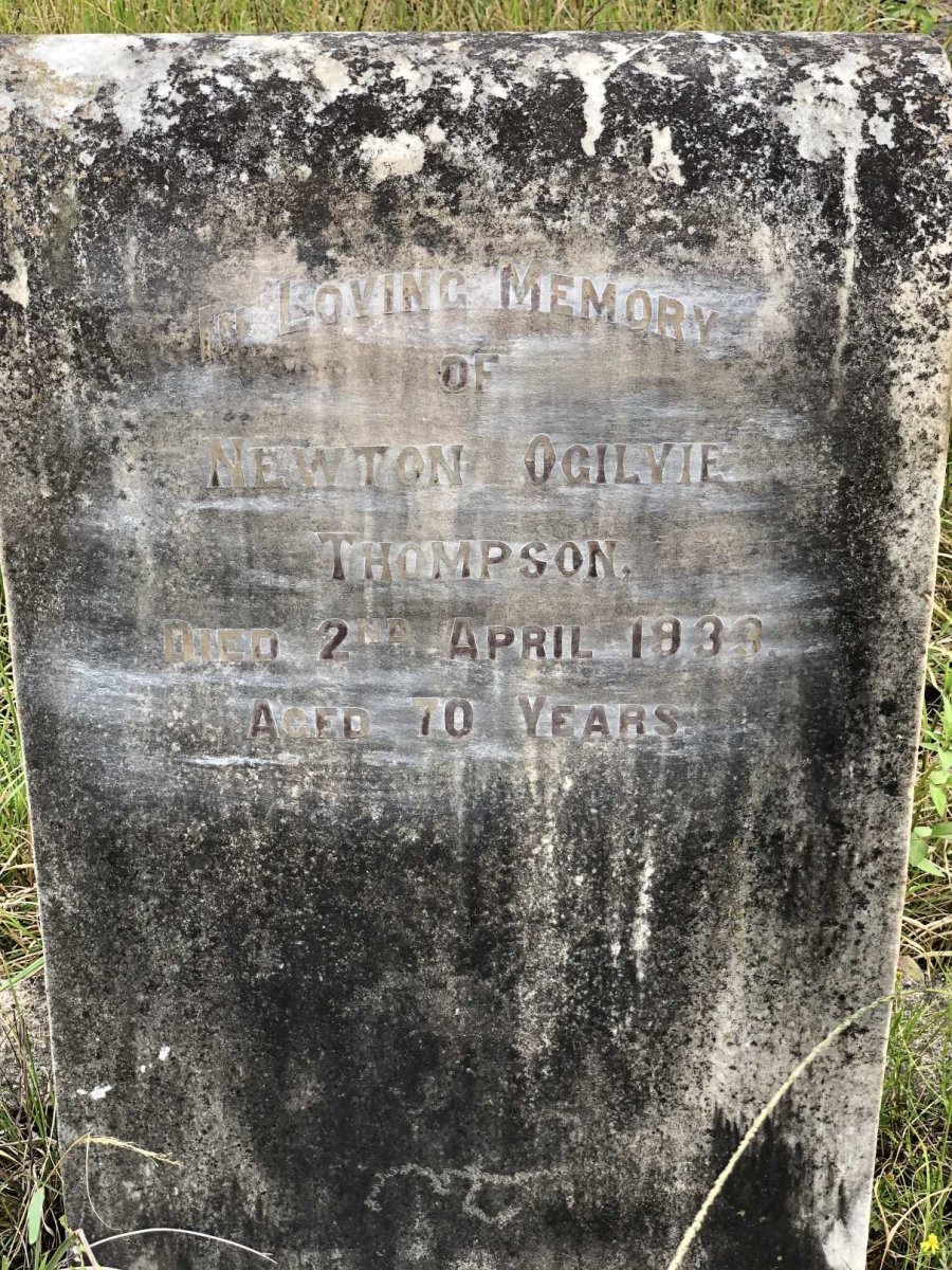THOMPSON Newton Ogilvie  -1933