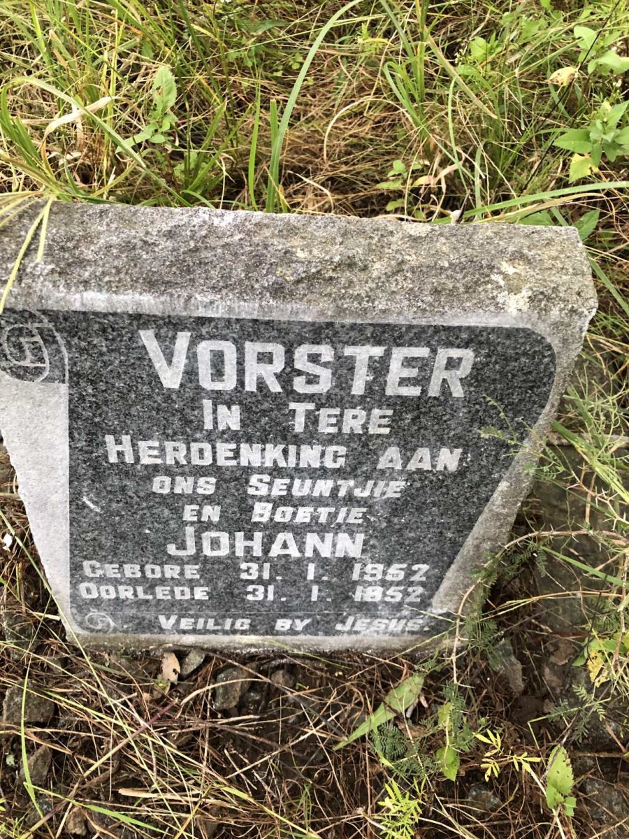 VORSTER Johann 1952-1952