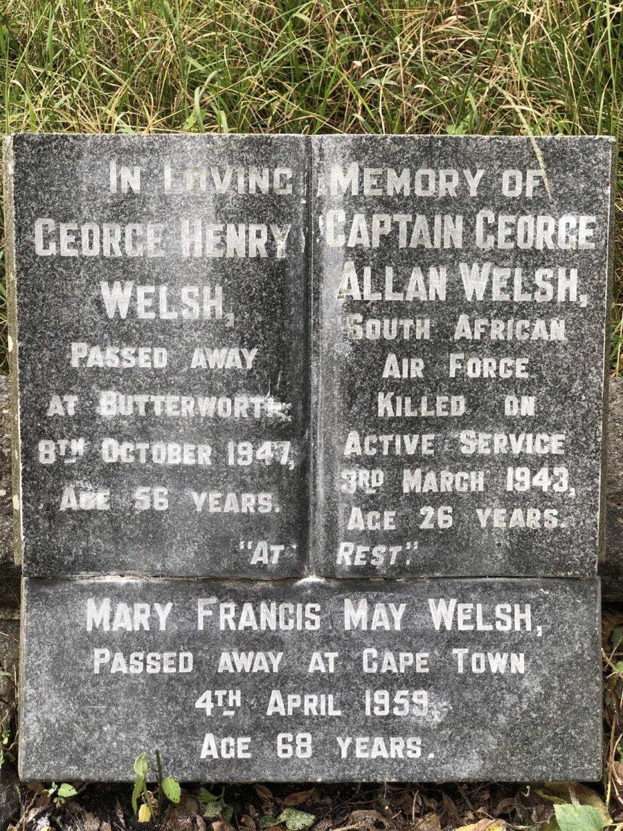 WELSH George Henry -1947 &amp; Mary Francis May -1959 :: WELSH George Allan -1943