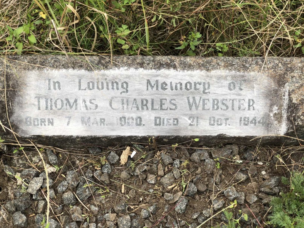 WEBSTER Thomas Charles 1900-1944