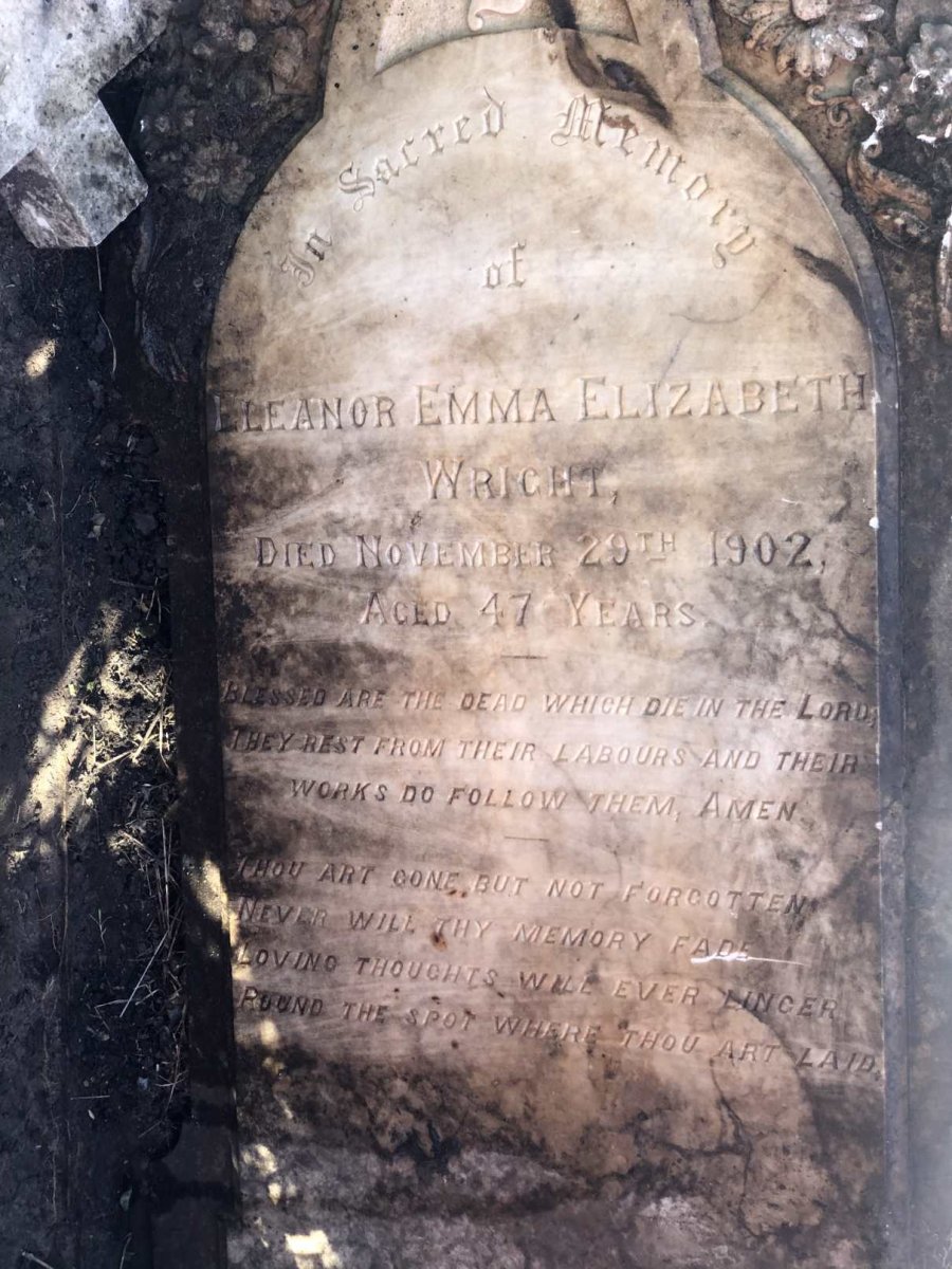 WRIGHT Eleanor Emma Elizabeth -1902